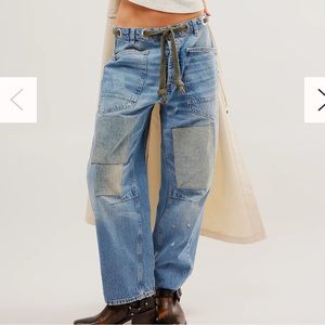 COPY - Free People NWOT We The Free Moxie Pull-On Barrel Jeans
